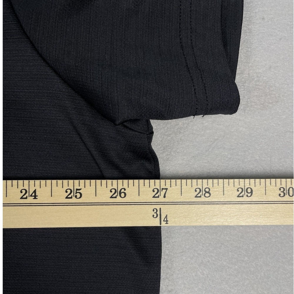 Birdie Bound Polo Shirt Mens 3XL Black Golf Performance Short Sleeve Floral Trim - Picture 6 of 8